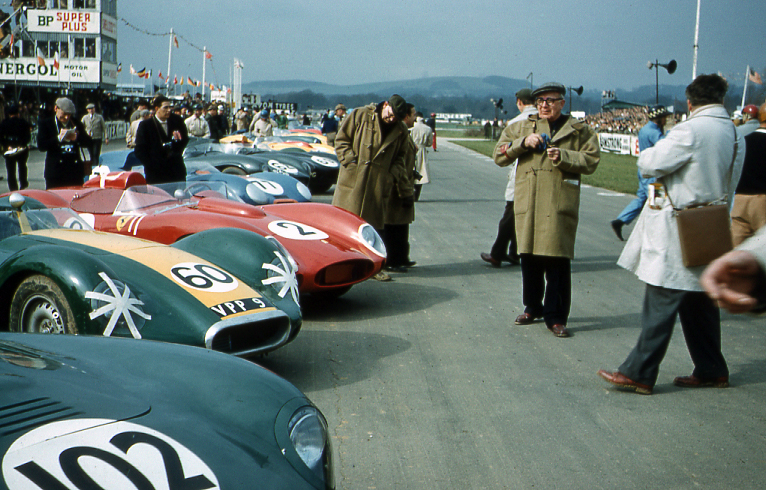 The Le Mans style start at Goodwood 1958