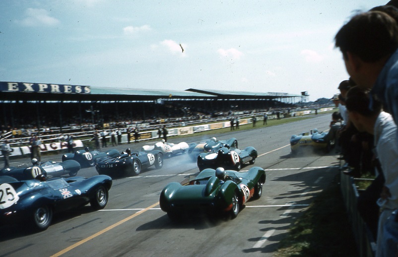 and we're off! Silverstone 1958 (Photo credit: Ray and Hanna Lane collection)