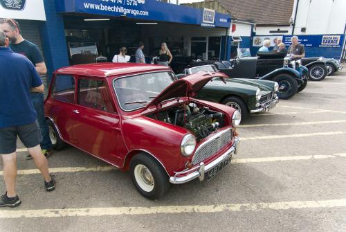 Mk1 Mini of body-shop maestro Greg Hares at our 2023 Charity Day in aid of Alzheimer's Society